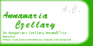 annamaria czellary business card